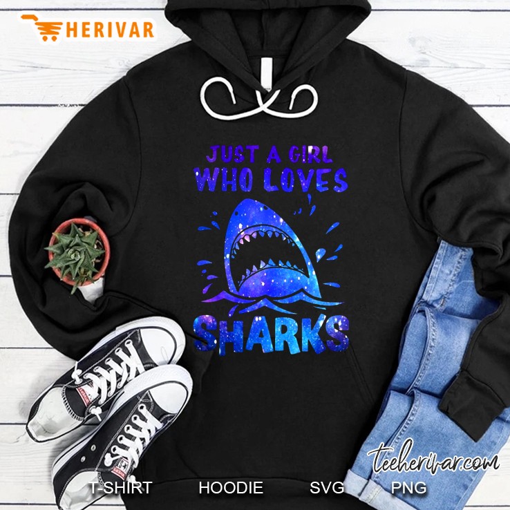 Just A Girl Who Loves Sharks Hoodie