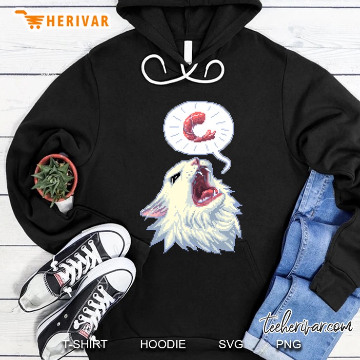 8-Bit Shrimp Thurston The Cat Fitted Scoop Hoodie