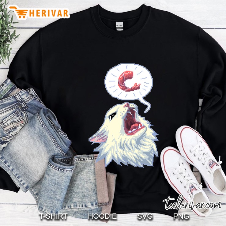 8-Bit Shrimp Thurston The Cat Fitted Scoop Sweatshirt