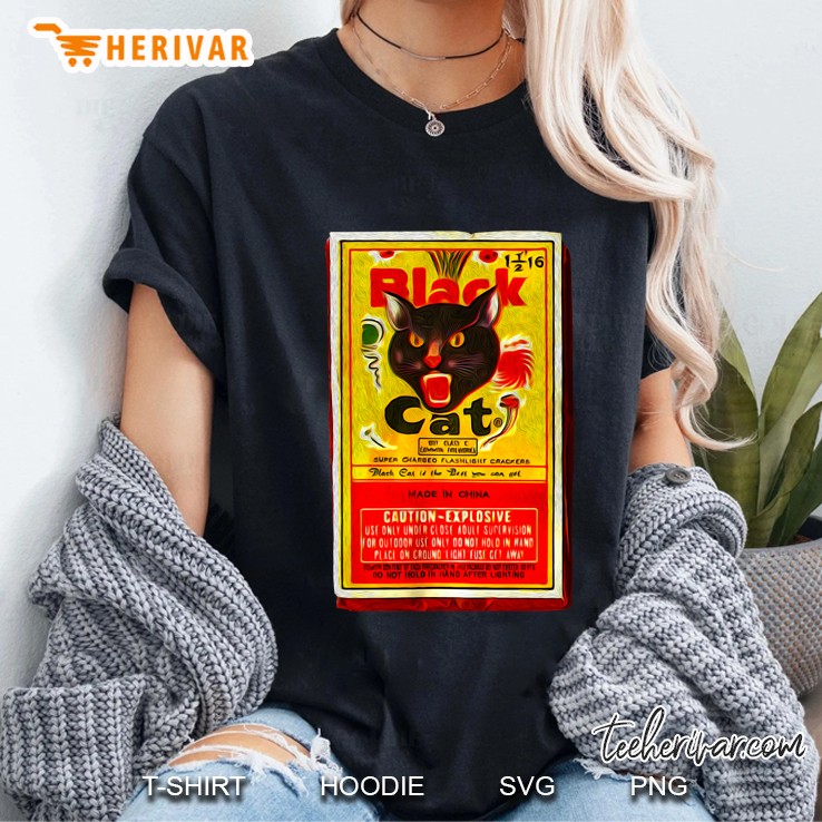 Black Cat Fireworks Ladies Tee