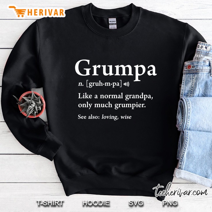 Grumpa Definition Funny Fathers Day Gift Best Grandpa Cool Classic Mugs