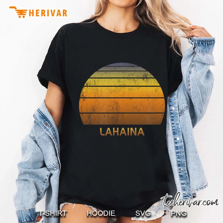 Retro Lahaina Maui Hawaii Ladies Tee