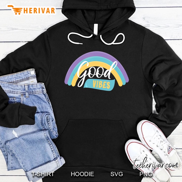 Good Vibes Rainbow Spring Summer Version2 Hoodie