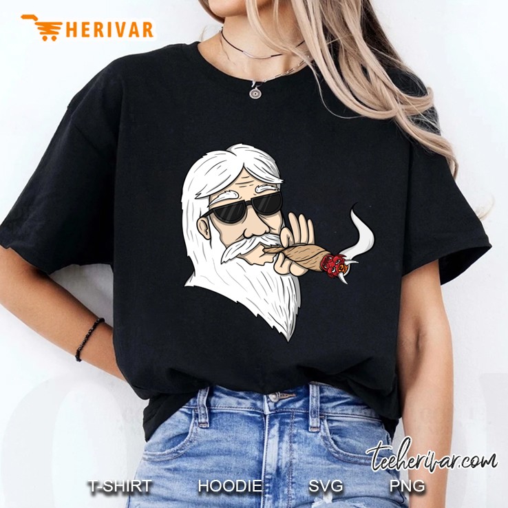 God Smoking A Devil Joint Ladies Tee