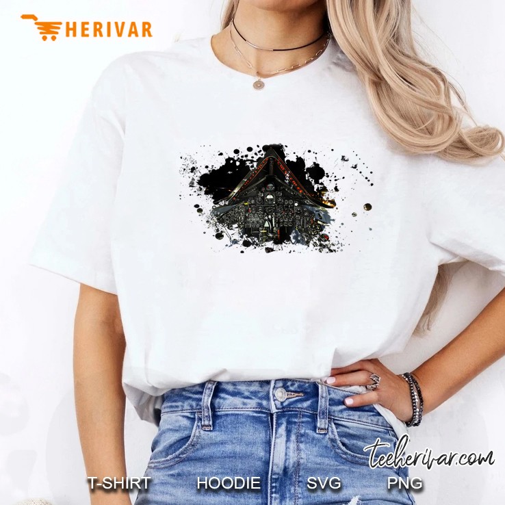 Sr-71 Cockpit Splatter Ladies Tee