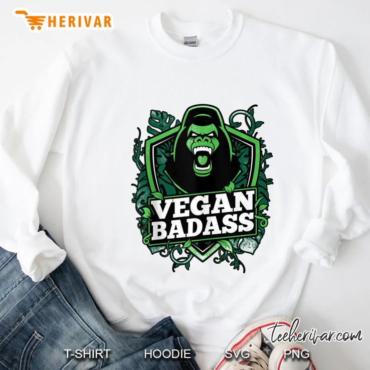 Vegan Badass Fitness Gorilla Bodybuilding Beast Gift Tank Top Sweatshirt