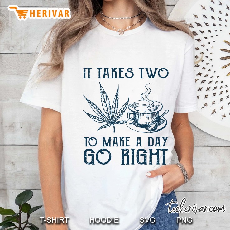 It Takes Two To Make A Day Go Right Ladies Tee