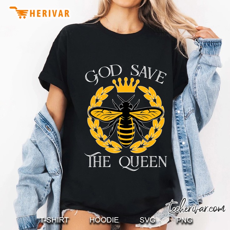 bee shirt women god save the queen bees honey beekeeper Ladies Tee