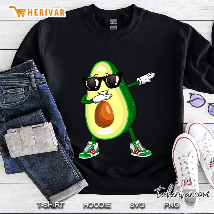 dabbing avocado shirt funny vegan food lover tee kids women Mugs