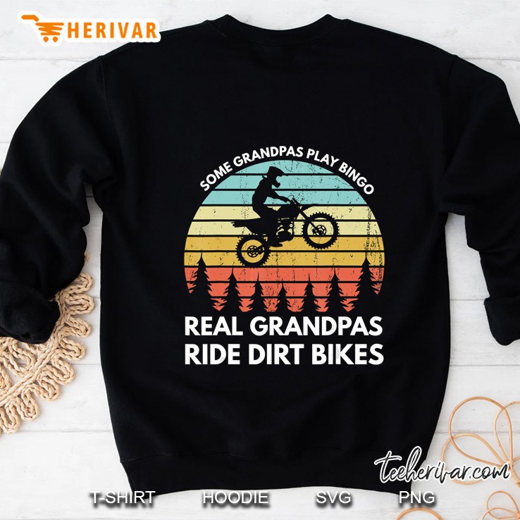 funny grandpa motocross dirt bike rider motocross braaap Sweatshirt