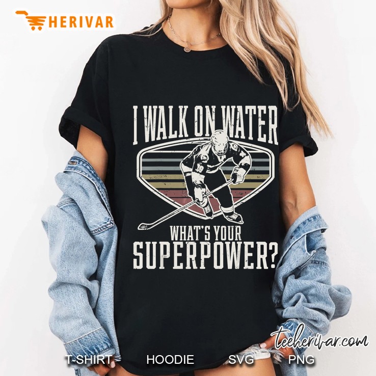 hilarious ice hockey i walk on water gift hockey fan Hoodie