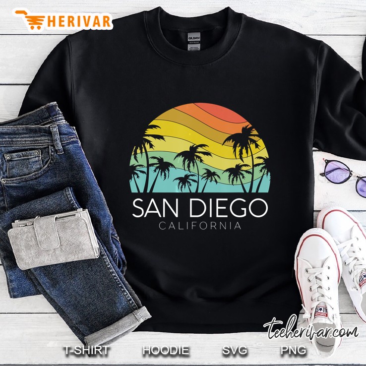 san diego retro california beach la jolla oceanside carlsbad Sweatshirt