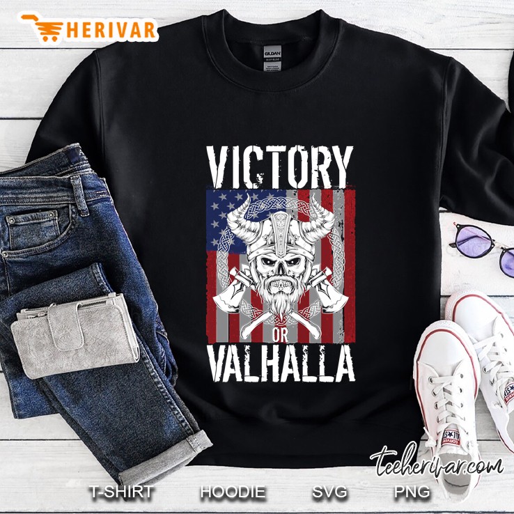 victory or valhalla american flag image pullover Sweatshirt