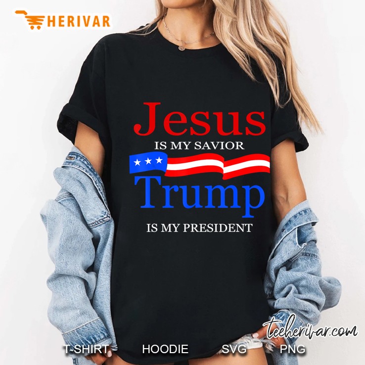 vintage jesus is my savior trump is my president Hoodie