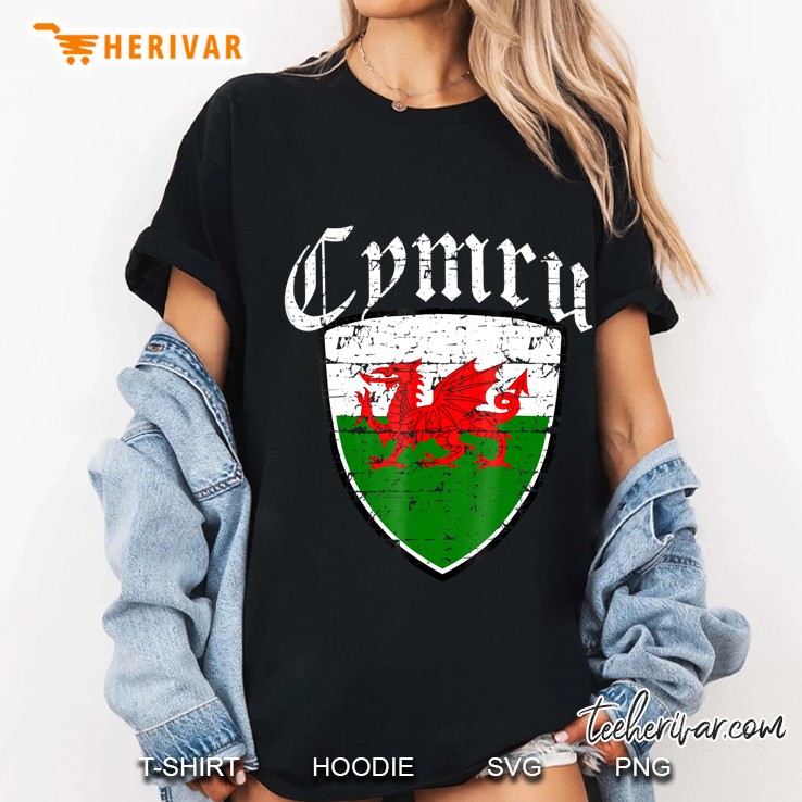 welsh flag tshirt Ladies Tee