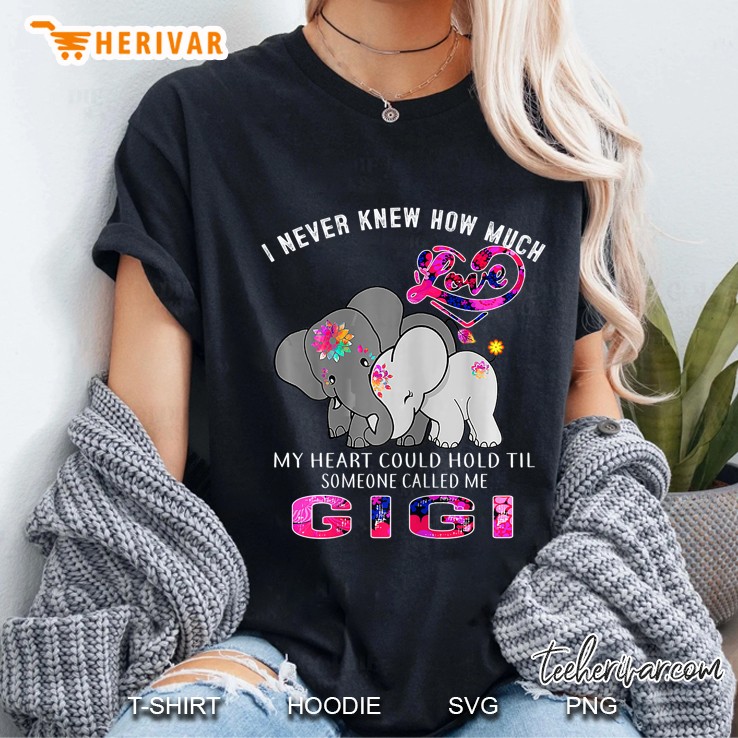 womens i never knew til someone called me gigi elephant hippie Ladies Tee