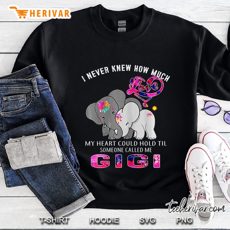 womens i never knew til someone called me gigi elephant hippie Sweatshirt