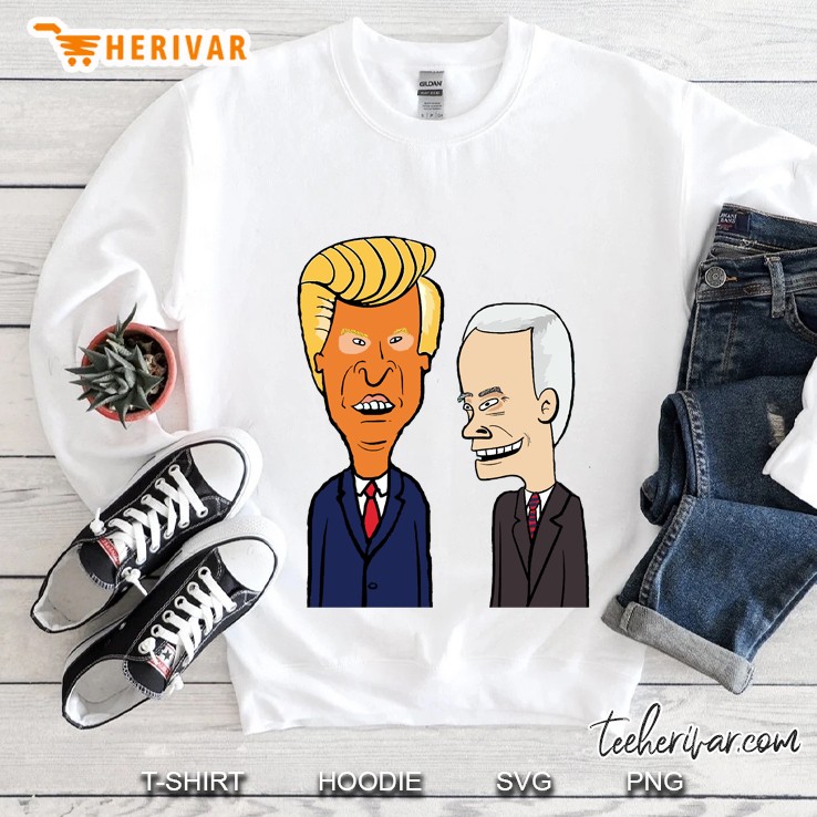 Trump Pence Beavis Butthead Parody Pcm Memes Sweatshirt