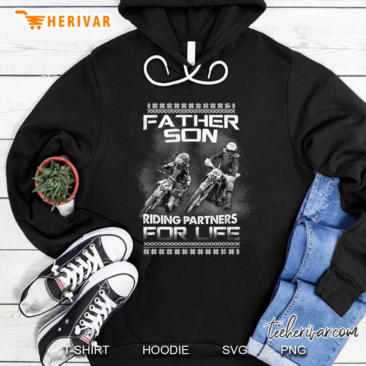 Father And Son Riding Partners For Life Hoodie