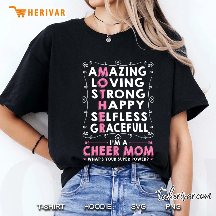 Cheer Mom Mother&39;S Day Tee Hoodie