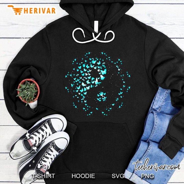 Yin Yang Butterflies Classic Hoodie