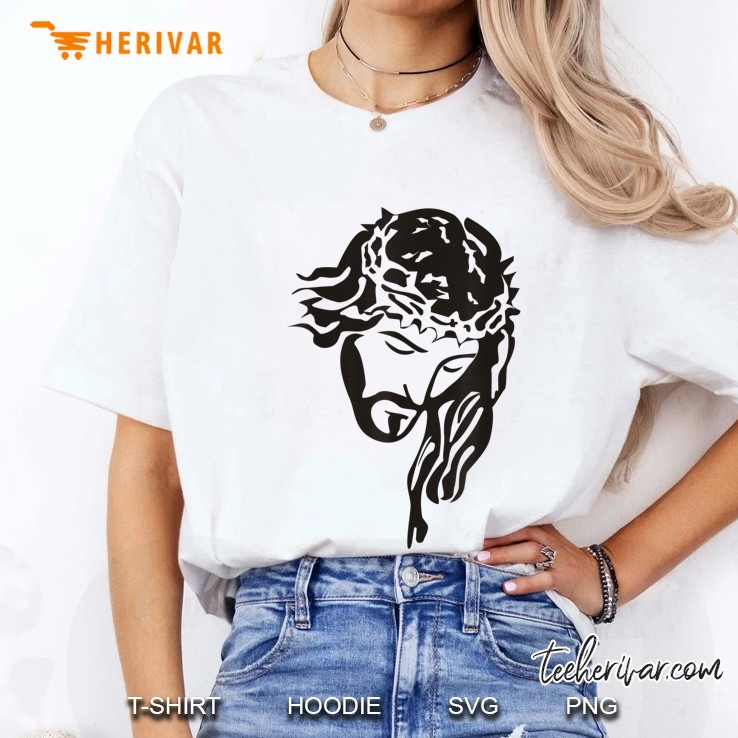 Religion Loves Jesus Christ Christian Saint Face Gifts God Ladies Tee