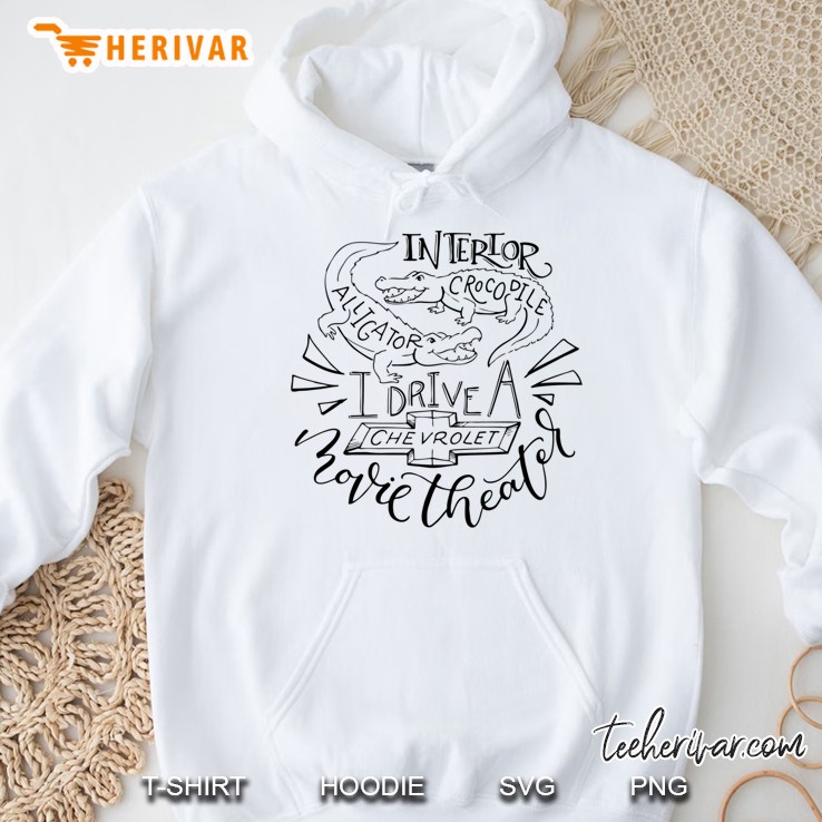 (Transparent) Interior Crocodile Alligator Hand Lettered Classic Hoodie