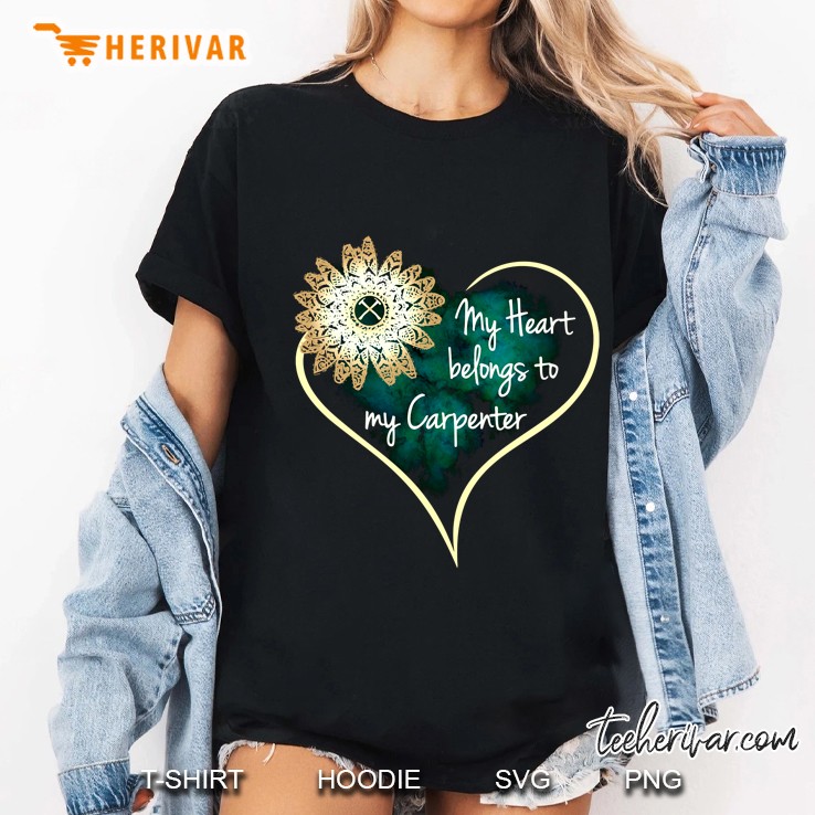 My Heart Belongs To My Carpenter Ladies Tee