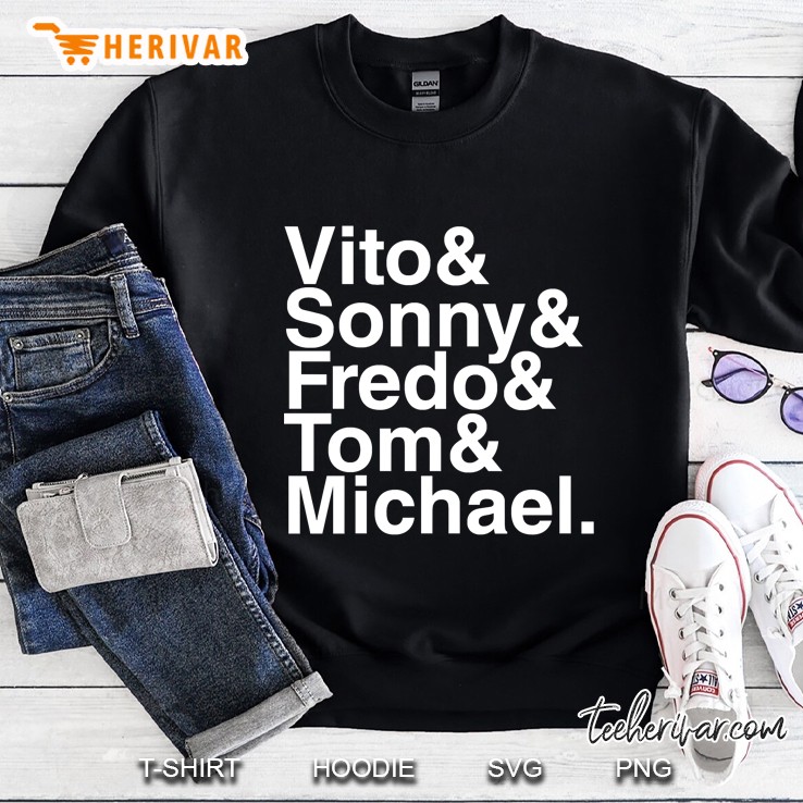 Vito & Sonny & Fredo & Tom & Michael (The Godfather) Slim Fit Sweatshirt