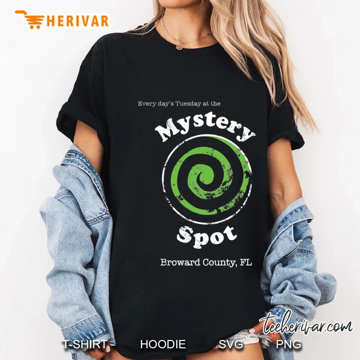 Welcome To The Mystery Spot. Slim Fit Ladies Tee