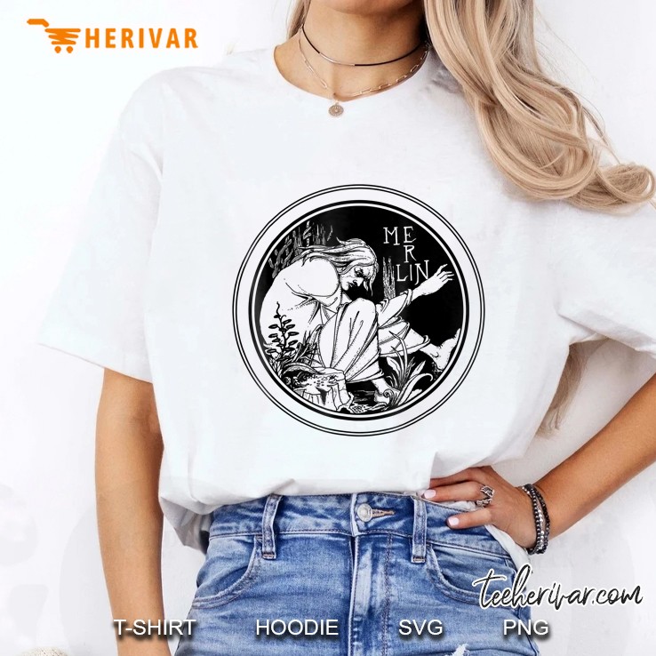 Merlin By Aubrey Beardsley Ladies Tee