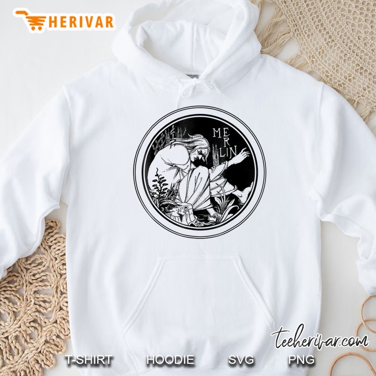 Merlin By Aubrey Beardsley Hoodie