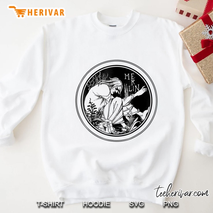 Merlin By Aubrey Beardsley Sweatshirt