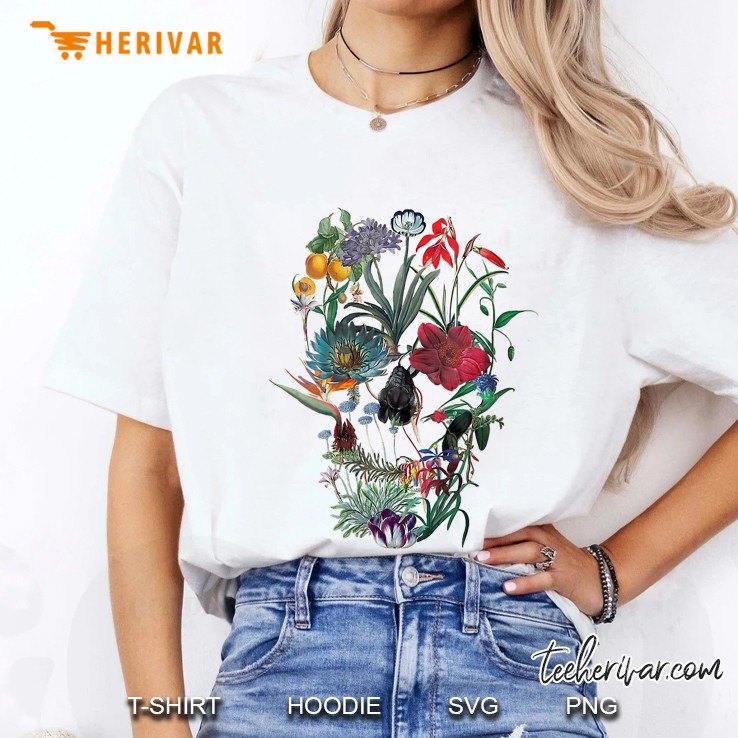 Flower Skull Tree Ladies Tee