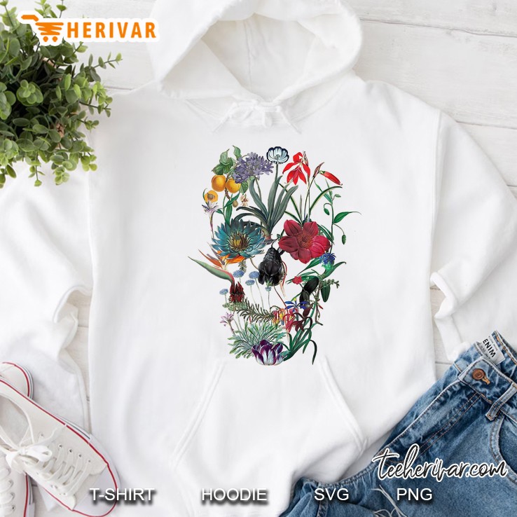 Flower Skull Tree Hoodie