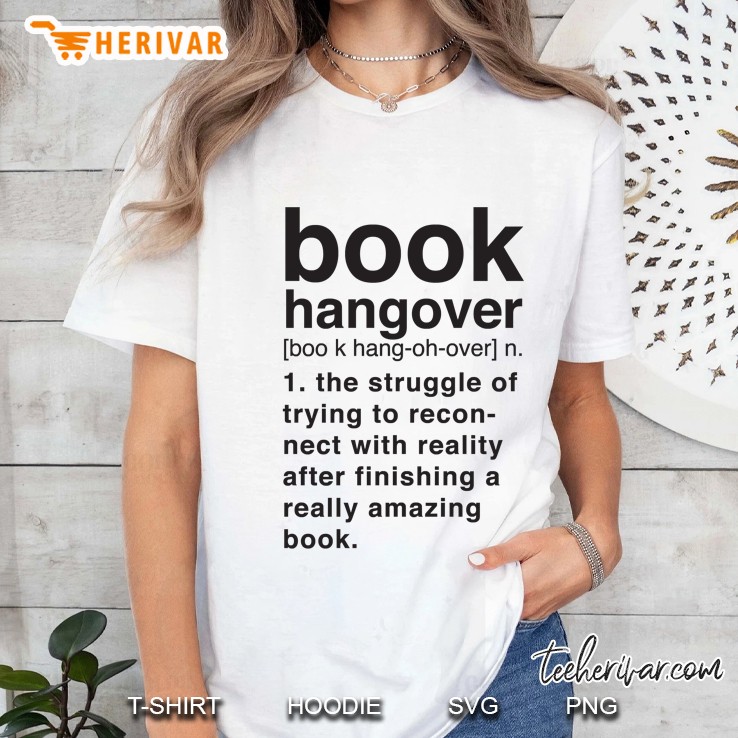 Book Hangover Meaning Slim Fit Ladies Tee