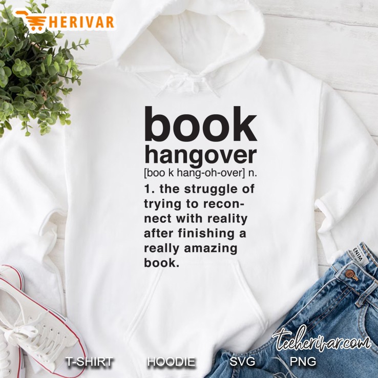 Book Hangover Meaning Slim Fit Hoodie
