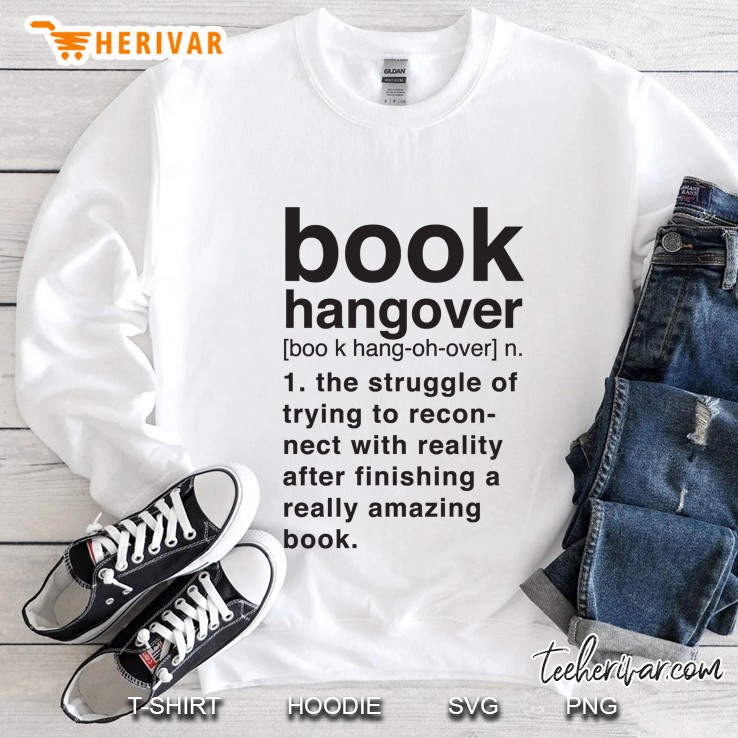 Book Hangover Meaning Slim Fit Sweatshirt