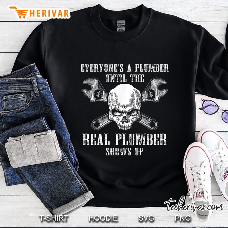 Funny Plumber - Real Plumbing Skull Tee Gift Mugs