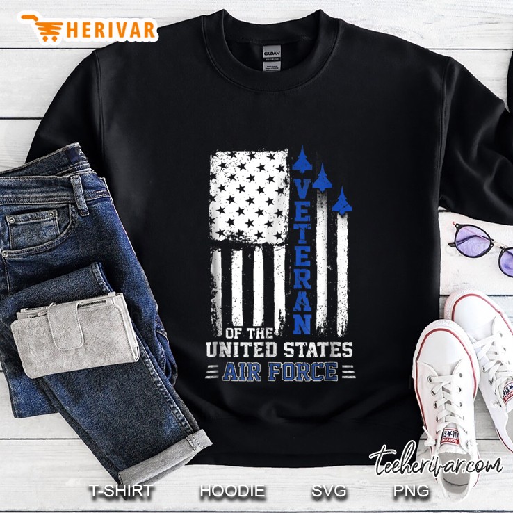 Veteran Us Air Force American Flag Veterans Sweatshirt