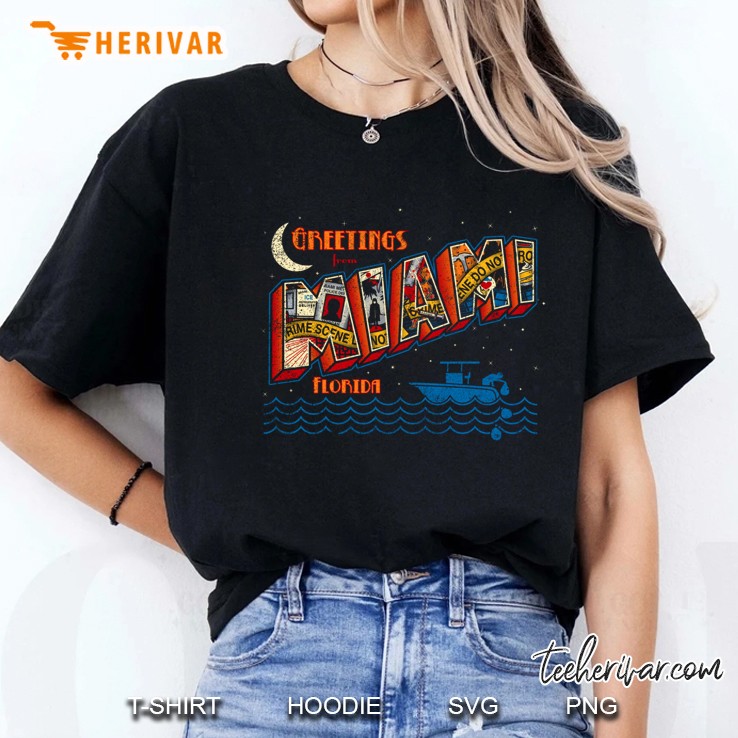 Greetings From Miami Ladies Tee