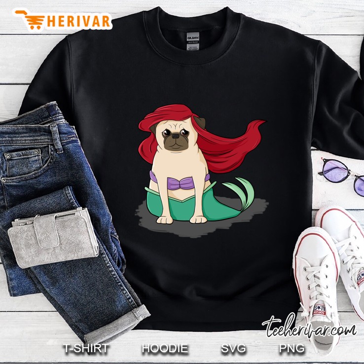The Little Mer-Pug Version 2 Classic Sweatshirt