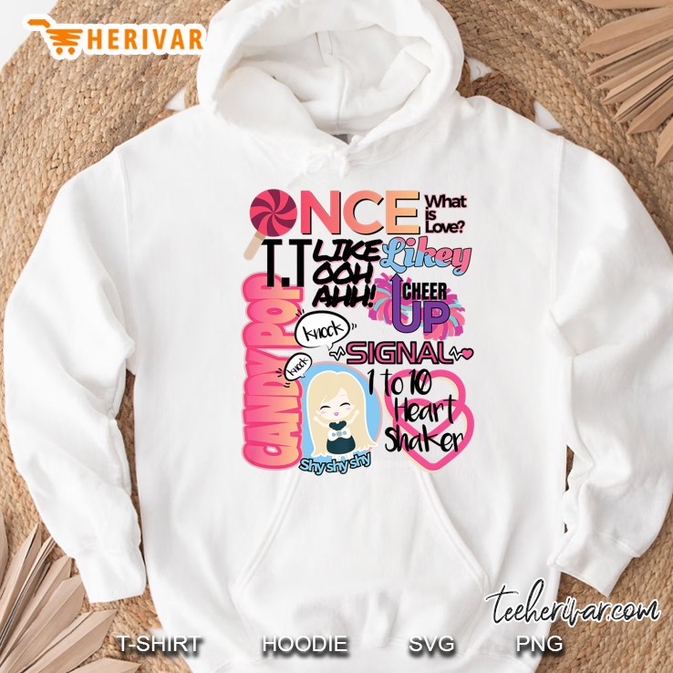 Korea Inspired Kpop Once Twice What Is Love Heart Shaker Premium Hoodie