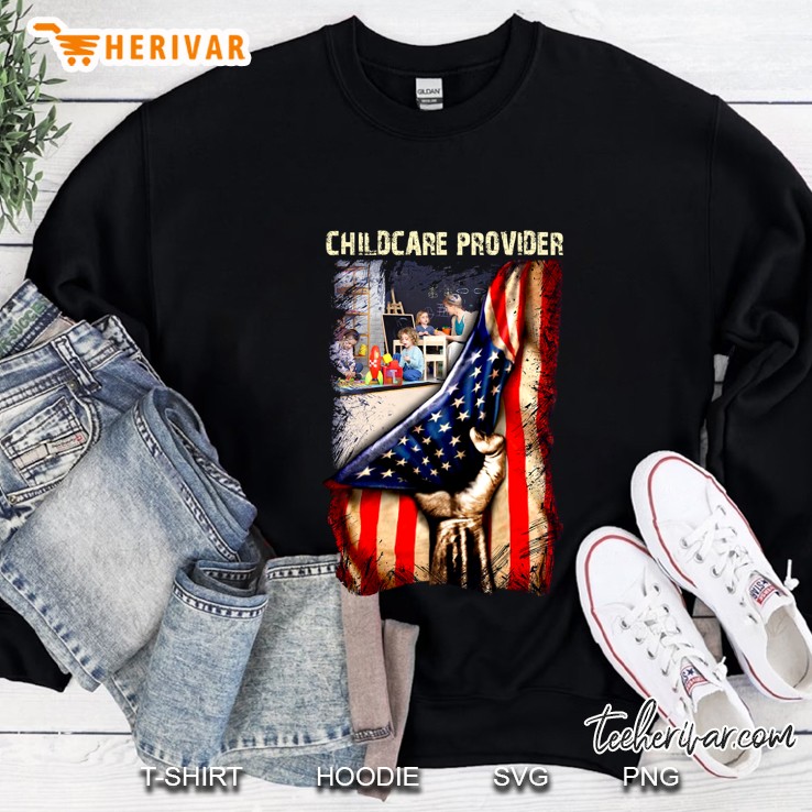 Childcare Provider American Flag Version Sweatshirt