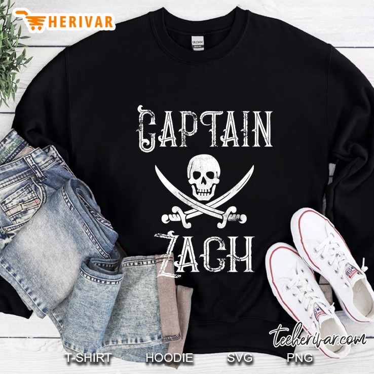 Captain Zach Retro Personalized Pirate Pontoon Mugs