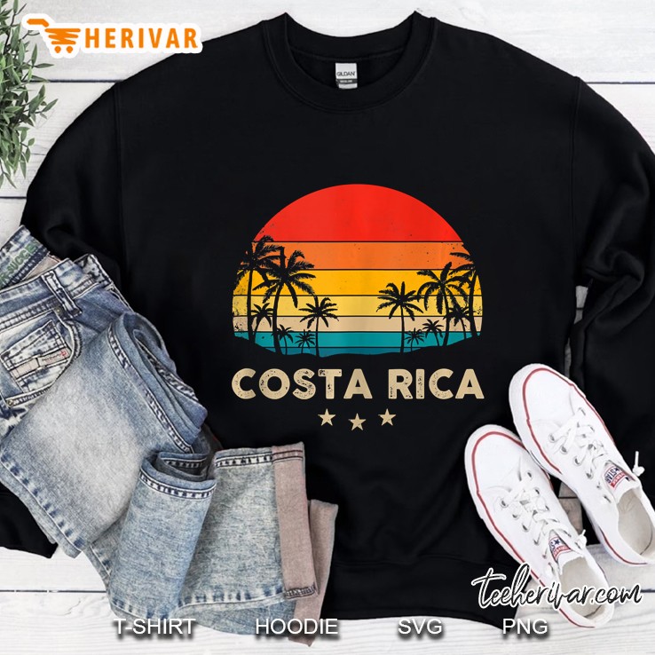 Costa Rica Souvenir Sunset Tank Top Sweatshirt