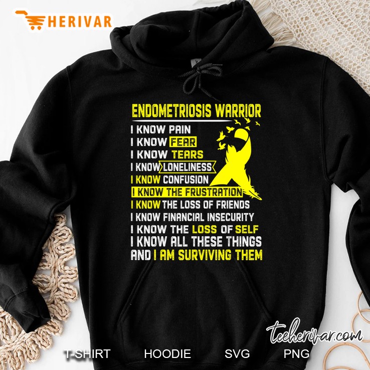 Endometriosis Warrior Shirt For Women Men Hoodie