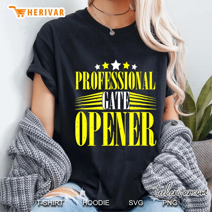 Funny Professional Gate Opener Cattle Farmer Farm Hoodie