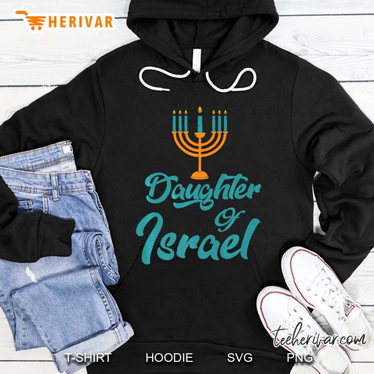 Hebrew Israelite Clothing Daughter Of Israel Menorah Gift Premium Hoodie