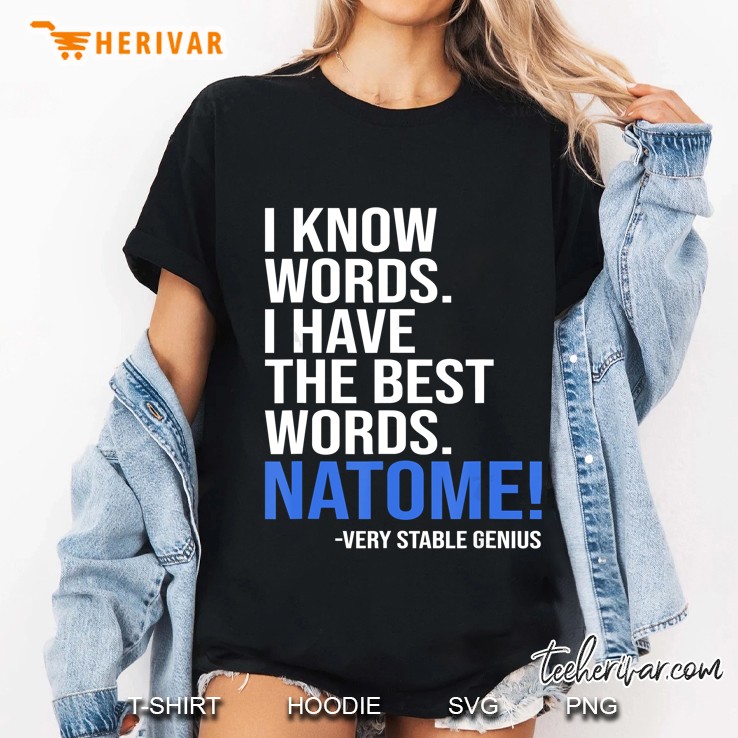 I Know Words I Have The Best Words Natome Very Stable Genius Hoodie